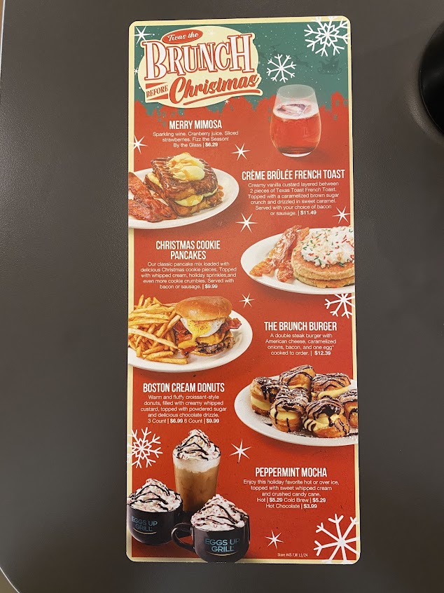 Menu Eggs Up Grill - 18