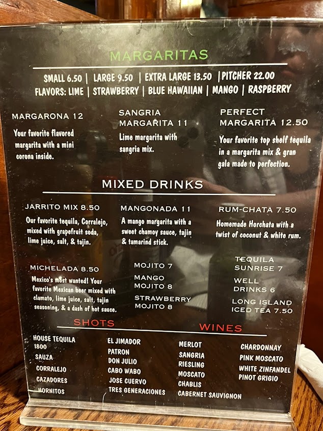 Menu El Amigo Mexican Grill - 7