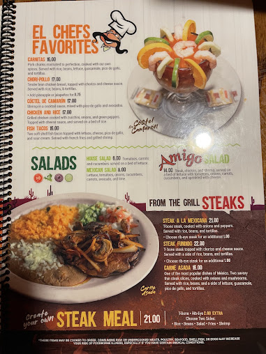 Menu El Amigo Mexican Grill - 8
