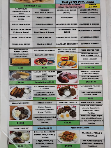 Menu El Arco Pupusas Restaurant - 3