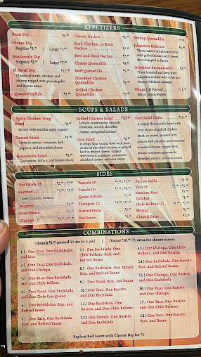 Menu El Barril Mexican Grill - 0
