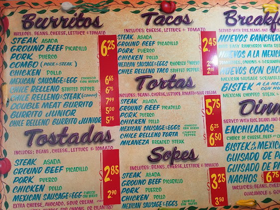 Menu El Famous Burrito Elmhurst - 5