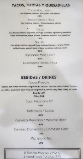 Menu El Hidalguense - 1