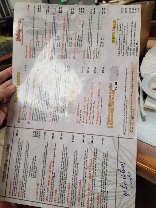 Menu El Hidalguense - 2