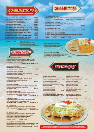Menu El Jarocho Mexican Restaurant Inc - 0