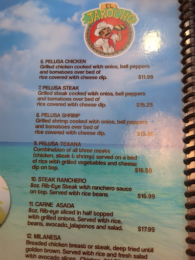 Menu El Jarocho Mexican Restaurant Inc - 7