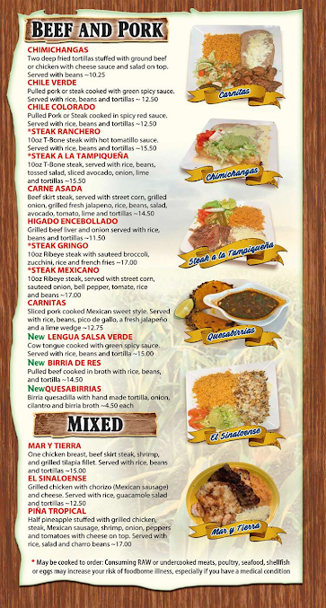 Menu El Maiz Mexican Food - 0