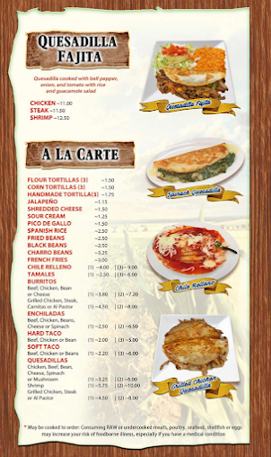 Menu El Maiz Mexican Food - 7