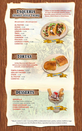 Menu El Maiz Mexican Food - 8