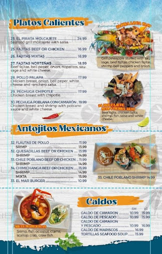 Menu El Mar Seafood Grill And Bar - 4