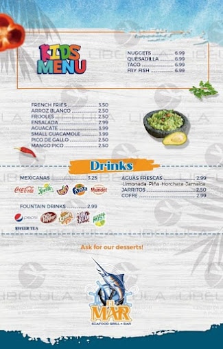 Menu El Mar Seafood Grill And Bar - 5