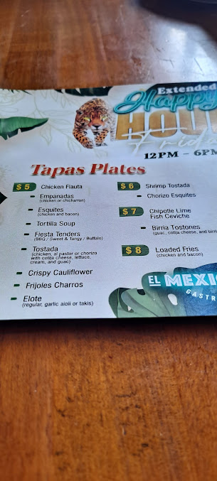 Menu El Mexicano Tapas Tequila - 3