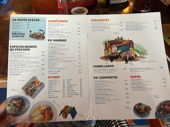 Menu El Muchacho Alegre Tijuana - 3