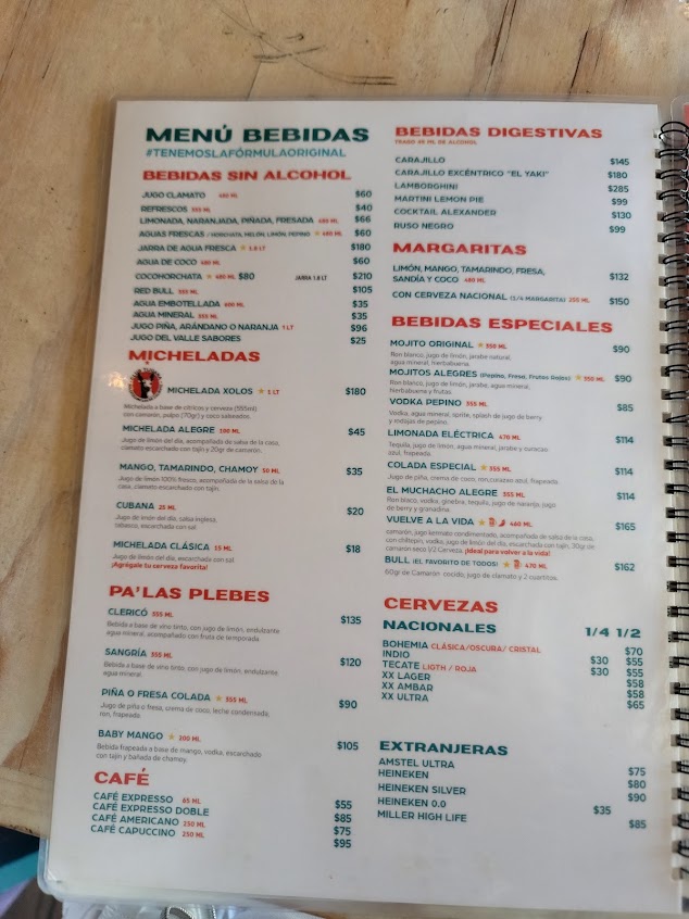 Menu El Muchacho Alegre Tijuana - 6