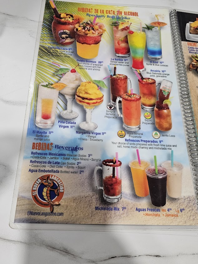 Menu El Nuevo Langostino Inc - 2