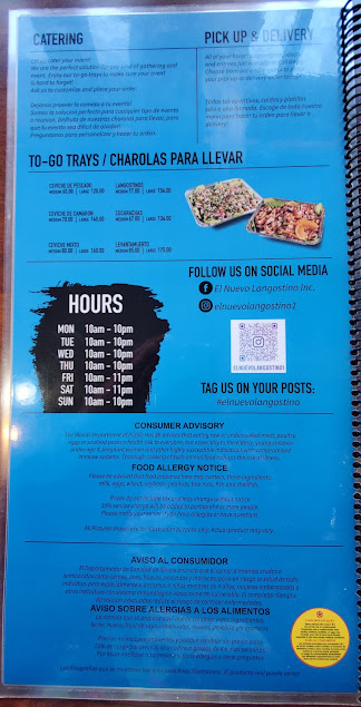 Menu El Nuevo Langostino Inc - 5