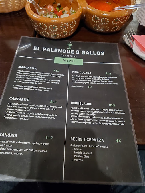 Menu El Palenque 3 Gallos Restaurant - 0