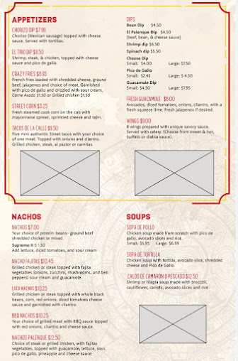 Menu El Palenque Mexican Restaurant - 6