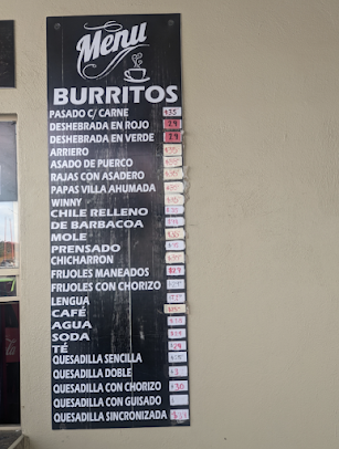 Menu El Palomar Burritos Y Gorditas - 2