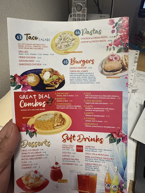 Menu El Patron Mexican Grill Cantina - 6