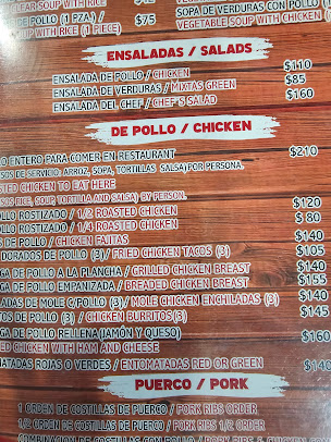 Menu El Pollo De Oro - 1