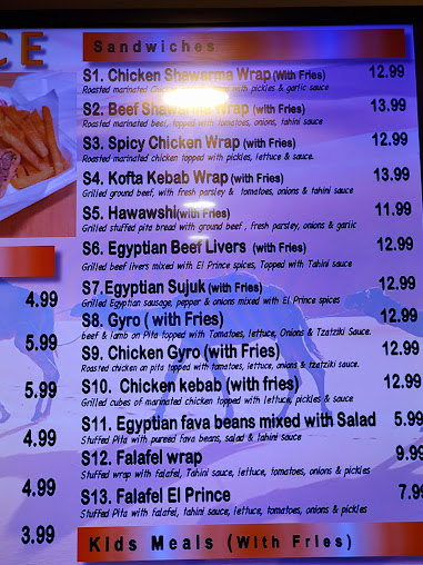 Menu El Prince Mediterranean Cuisine - 2