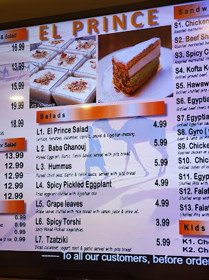Menu El Prince Mediterranean Cuisine - 3