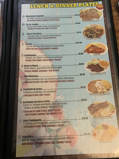 Menu El Rancherito Taqueria - 2