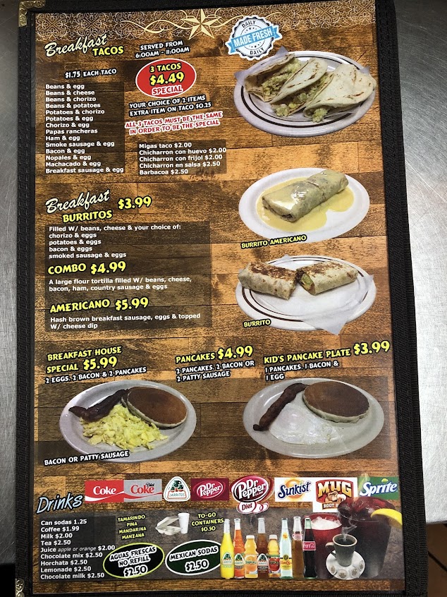 Menu El Rancho Mexican Restaurant - 7