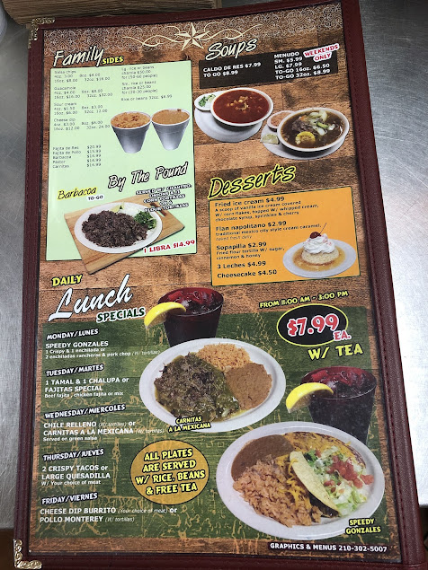 Menu El Rancho Mexican Restaurant - 8