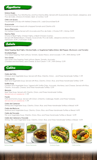 Menu El Regio Mexican Grill & Bar - 5