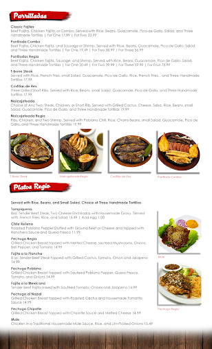 Menu El Regio Mexican Grill & Bar - 6