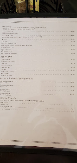Menu El Rincon Colombiano Pembroke Pines - 0