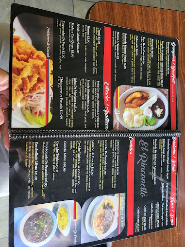 Menu El Rinconcito Restaurant Bakery Llc - 9