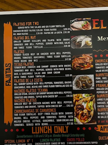 Menu El Rodeo Rocky Mount - 3