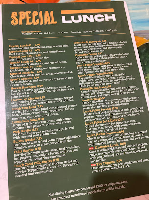 Menu El San Juan Mexican Restaurant - 2