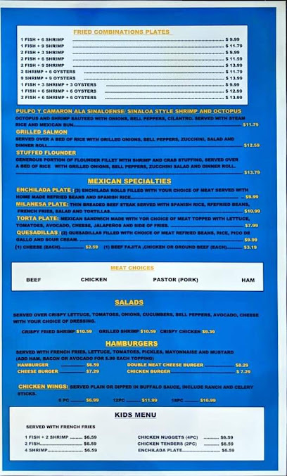 Menu El Sinaloense Seafood And Bar - 1