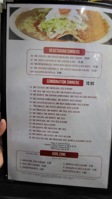 Menu El Sombrero Of Vicksburg - 3