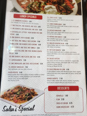 Menu El Sombrero Of Vicksburg - 4
