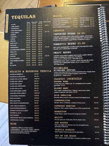 Menu El Tesoro Cocina Mexicana - 2