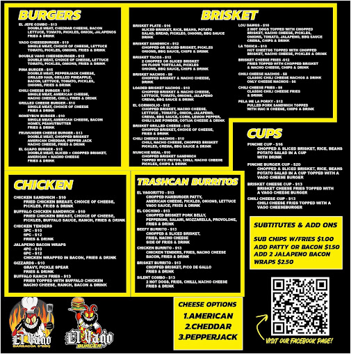 Menu El Vago Burger Bbq - 2