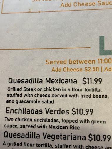 Menu El Vallarta Mexican Restaurant - 4