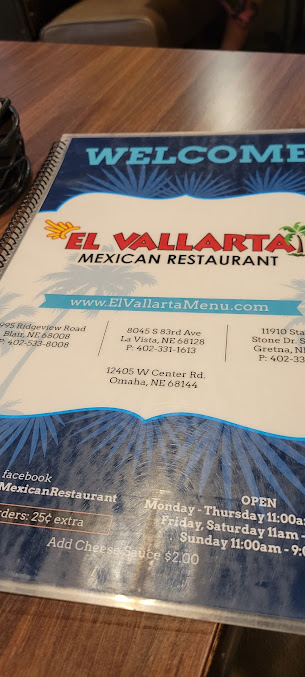 Menu El Vallarta Mexican Restaurant - 8