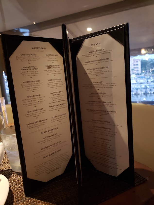 Menu Elas On The Water - 8