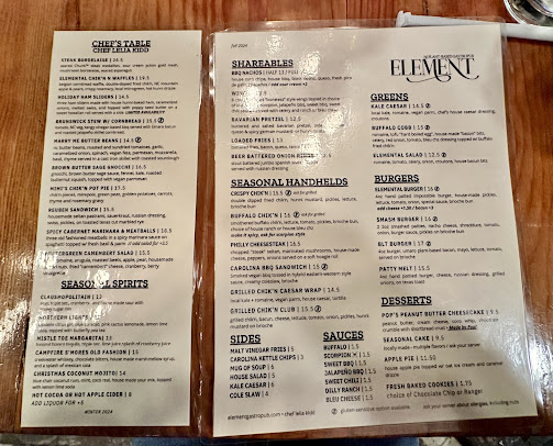 Menu Element Gastropub - 1