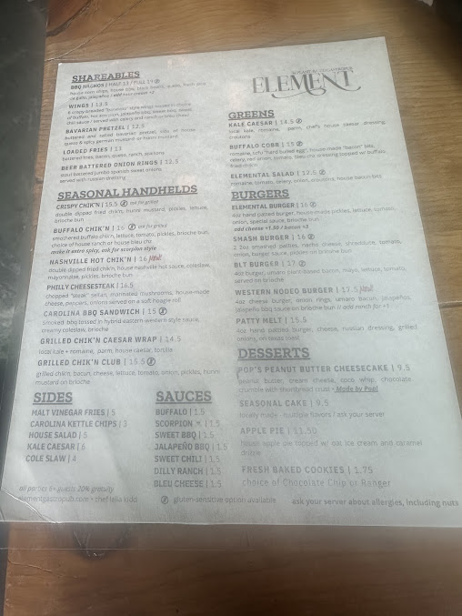 Menu Element Gastropub - 3