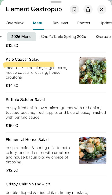 Menu Element Gastropub - 8