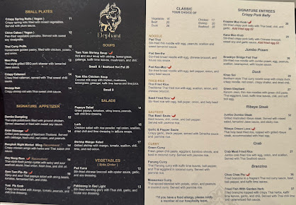 Menu Elephant District - 8
