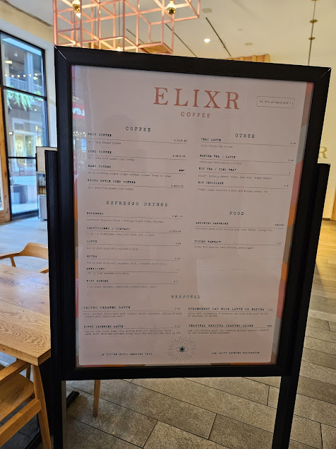 Menu Elixr Coffee Roasters Nashville - 6