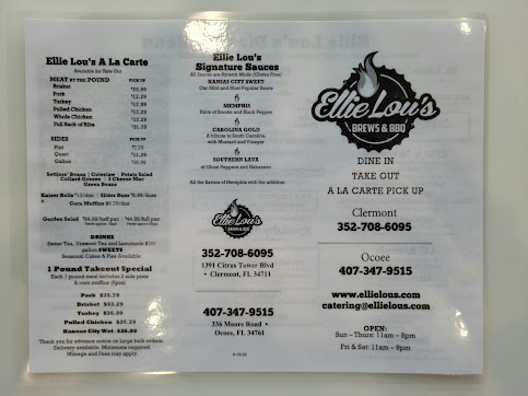 Menu Ellie Lous Brews Bbq - 4